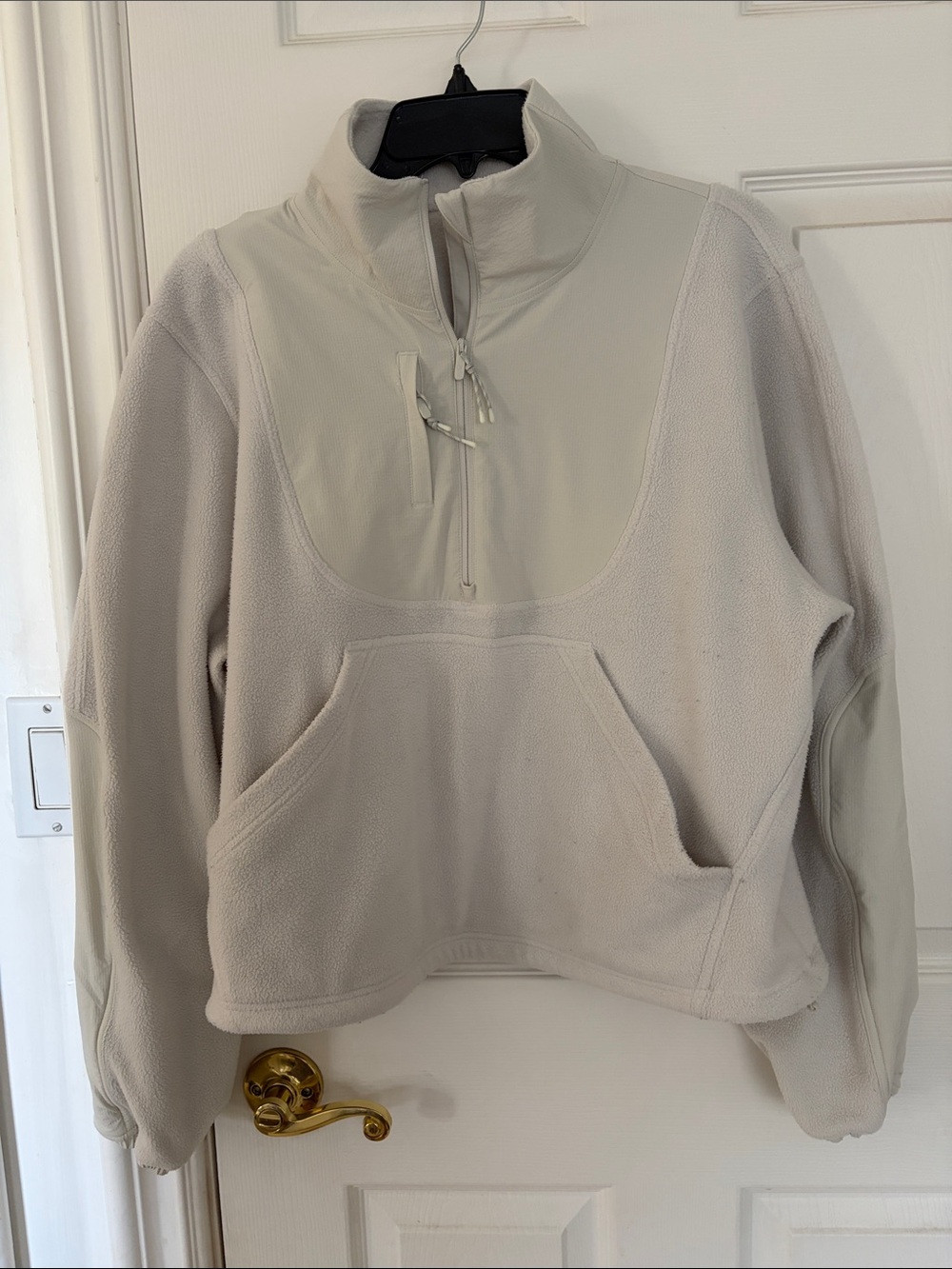 lululemon athletica Cream Half-Zip Fleece Pullover